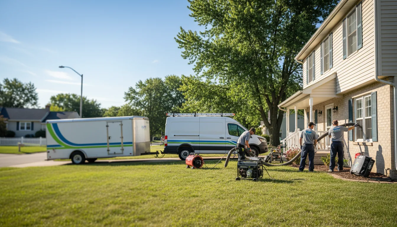 Flooded Basement Restoration And Cleanup With Repair in Glencoe, IL near me